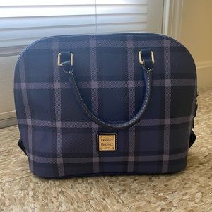 Blue plaid Dooney & Bourke purse